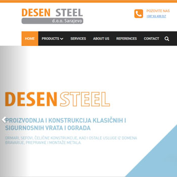 Desen-Steel - corporate website