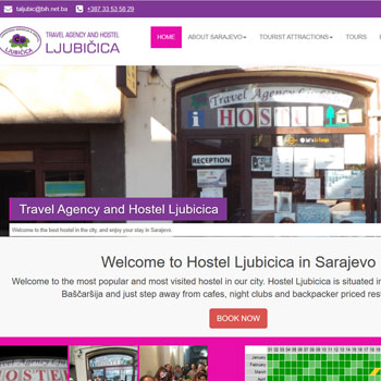 Hostel Ljubicica - Travel Agency website